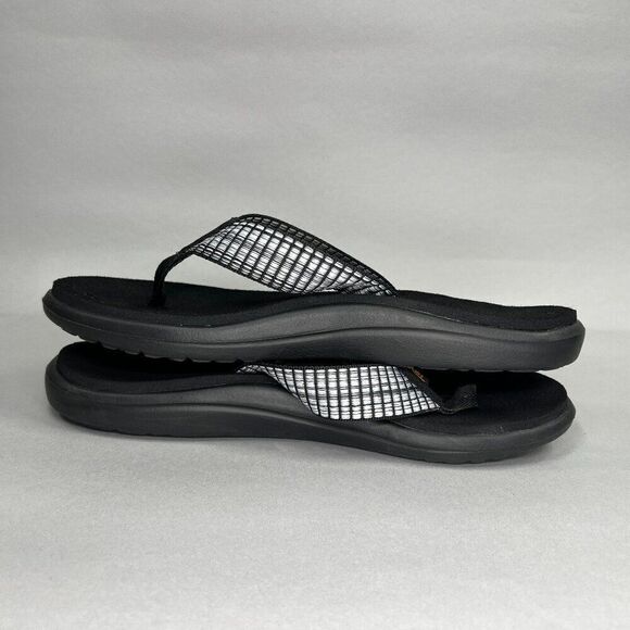 Teva Voya Sandals Women's Size 9 Black Summer Beach Athletic Recovery Flip Flops - Picture 7 of 11